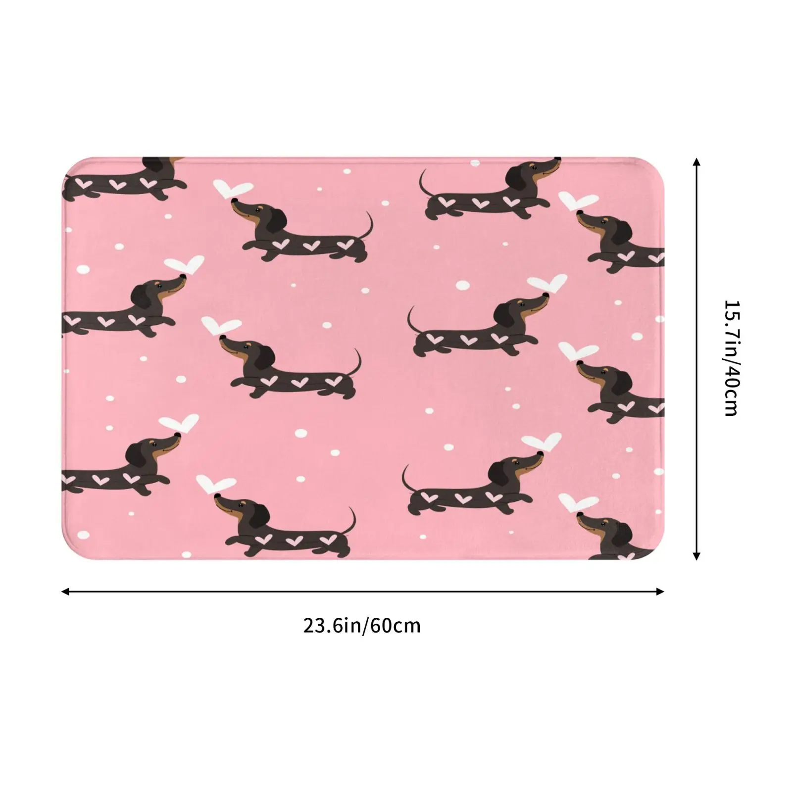 Нескользящий коврик для ванной комнаты с милой собачьей лапой и фермерским