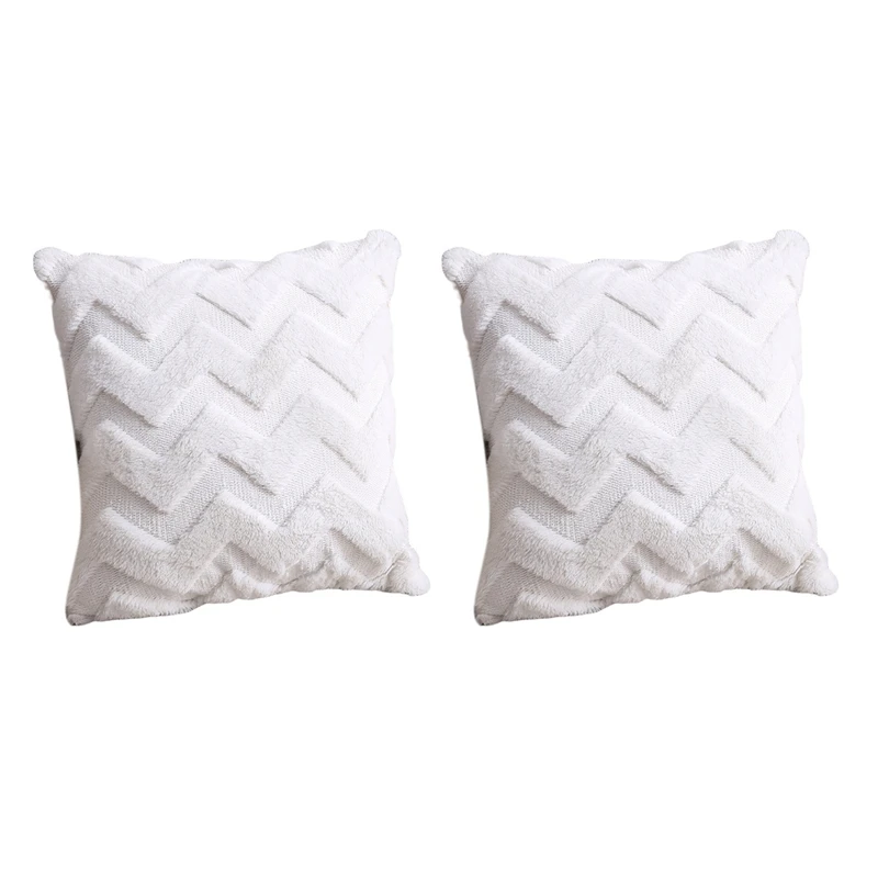 

Плюшевая подушка в скандинавском стиле, двусторонняя плюшевая домашняя наволочка для дивана