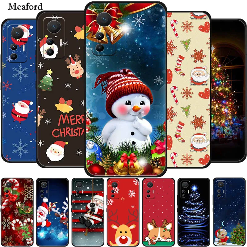 For Xiaomi 12T Pro Case Christmas Silicone TPU Soft Phone Cover Cases For Xiaomi 12T Pro Xiaomi12T 12 T Funda Shockproof Coque
