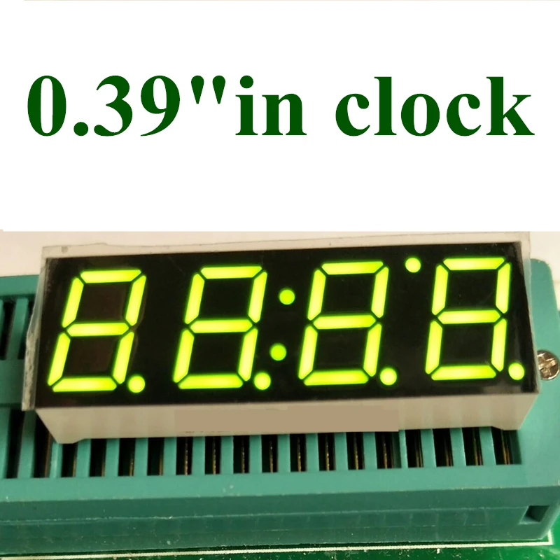 

20PCS 7Segment Display Afficheur 4Digits LED Clock 7 Segment Display 0.39 inch common anode 4 Digital Clock Segmentos 0.39 Green
