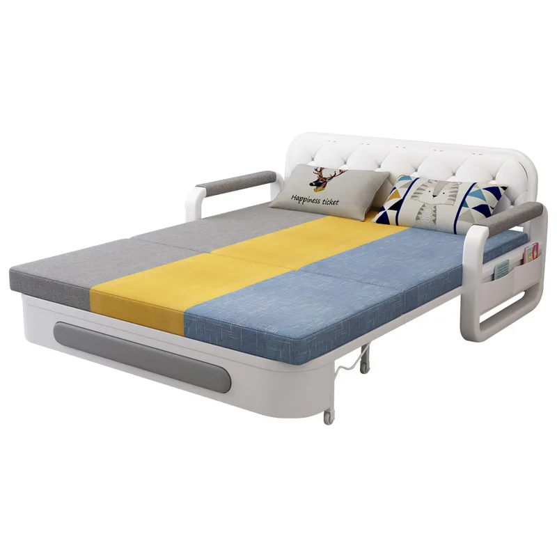 

Folding sofabed small multi-functional dual-purpose telescopic bed push-pull 1.2m 1.5m 1.8m sofa bed living room balcony office