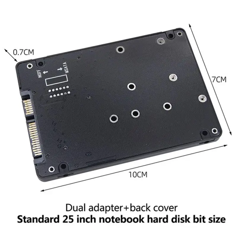 Адаптер M.2/mSATA к SATA M.2 NGFF mSATA SSD SATA3.0 2 5 дюйма mSATA/M2 SSD-конвертер Riser Board Card 6 Гбит/с для ПК