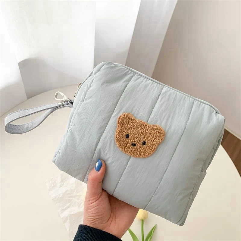 

Portable Cute Baby Toiletry Bag Make Up Cosmetic Bags diaper bottle handbag bedside storage cloth Pouch