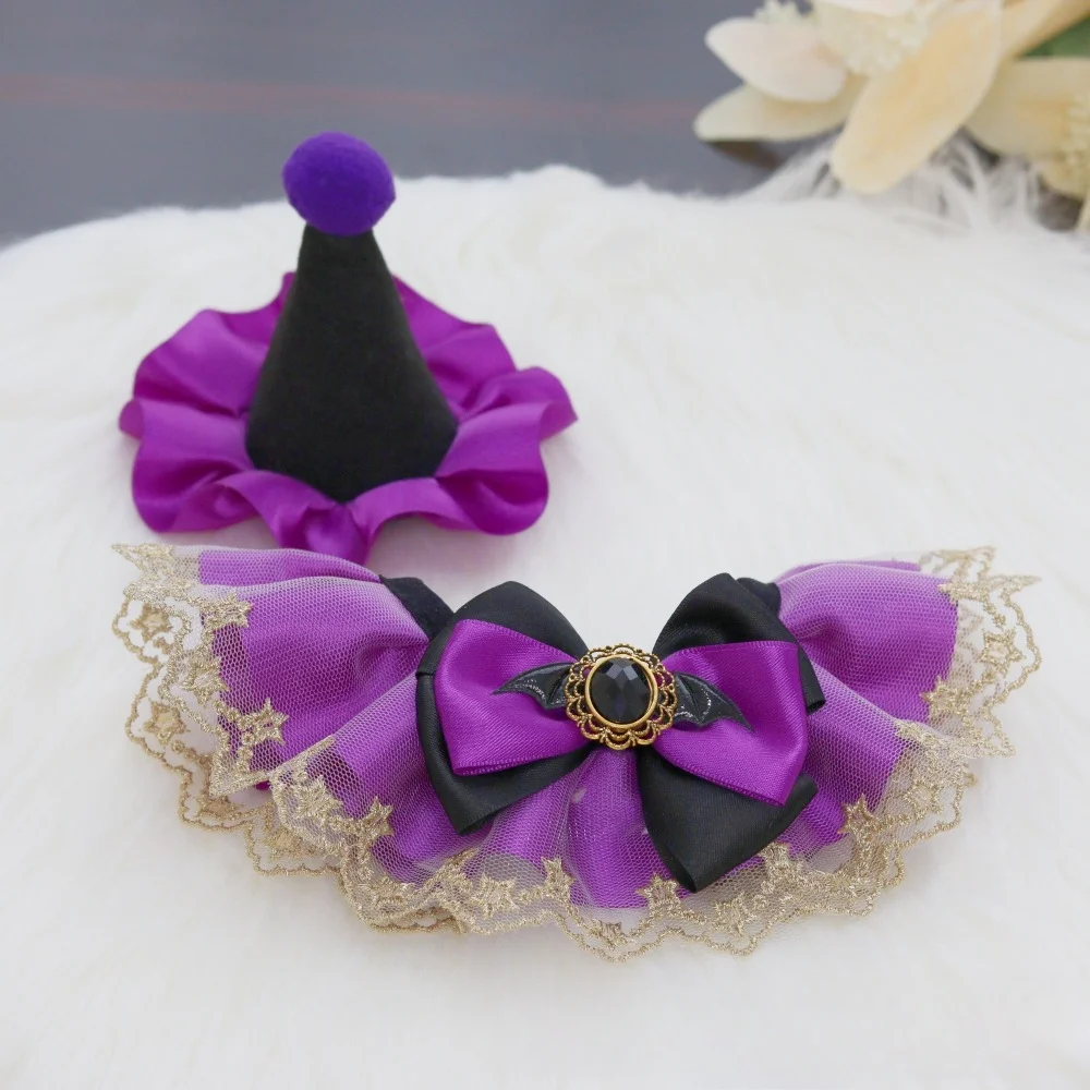 Кружевной воротник на Хэллоуин кружевное полотенце и шляпа аксессуары arty