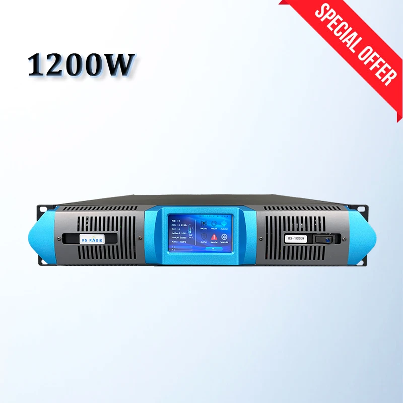 

1200W 1.2KW Touch Screen FM Transmitter