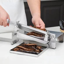 Commercial Gadgets Manual Slicers Stainless Steel Meat Chopper Cabbage Manual Slicers Food Trancheuse Kitchen Dining Bar DG50MS