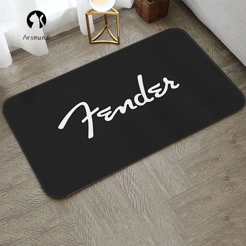 

Fender Guitar Carpet House Entrance Mat for Hallway on the Floor Living Room Rugs Kawaii Rug Balcony Home Kitchen Absorbing Pads