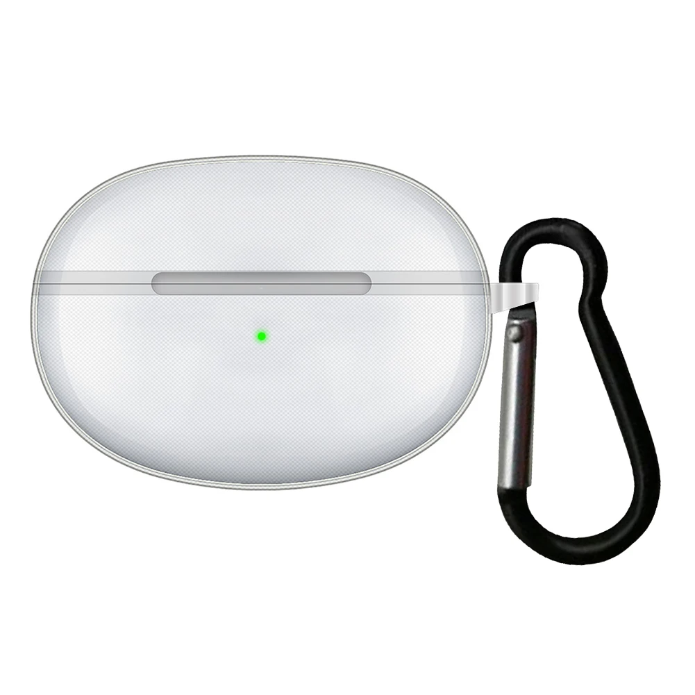 

Мягкие чехлы из ТПУ, чехол для беспроводных наушников, совместимых с Bluetooth, чехол для Lenovo LP5 LivePods 5, сумки с зарядным устройством и карабином