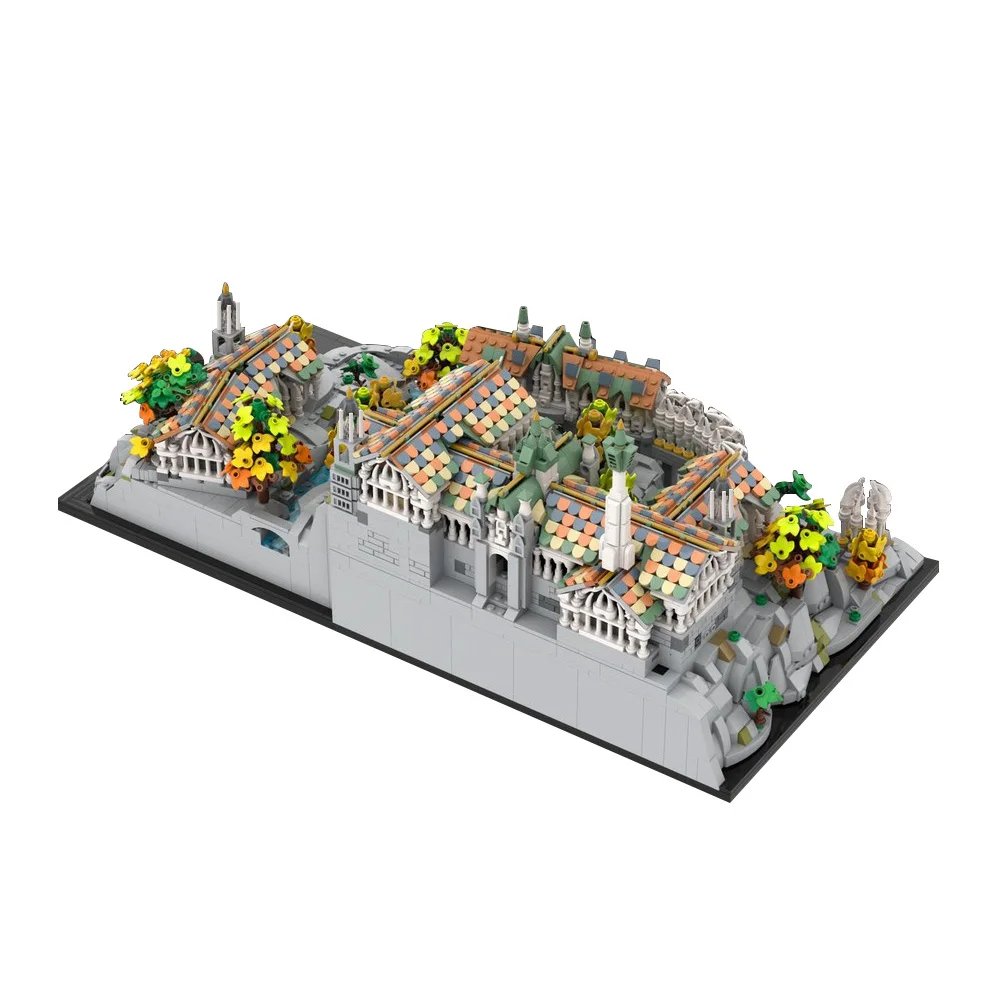 MOC- 191972 Rivendell мини-ремесленная модель строительные блоки кольца из фильмов