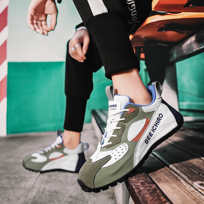 Men's Golf Shoe Mesh Breathable and Comfortable Outdoor Lawn Shoe Men's Fashion Golf Shoe