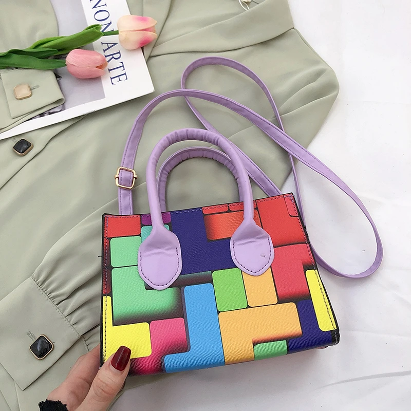 

Женская модная сумка, новая квадратная сумка через плечо, сумка-мессенджер через плечо, роскошные дизайнерские ручные сумки