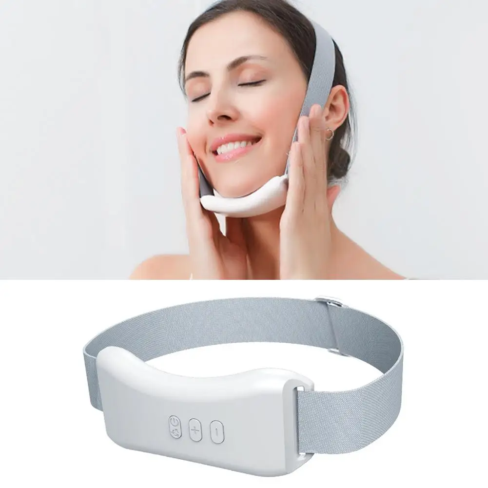 

V-образный инструмент для лица, тонкий микро-токовый подбородок, пластиковое лицо, инструмент для сжатия лица, инструмент для подтяжки лица, Горячий двойной Vibr K8X8