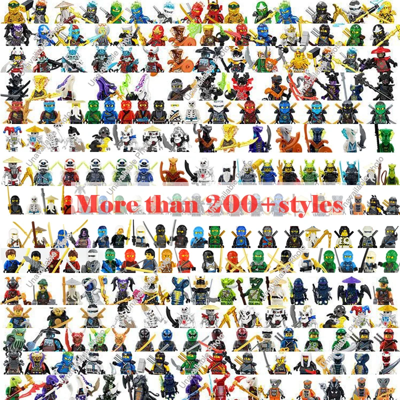 

24pcs/Set Ninja Masters of Spinjitzu Jay Cole Kai Zane Lloyd Mini Doll Figure Building Block Bricks Kids Toys For Children Gifts
