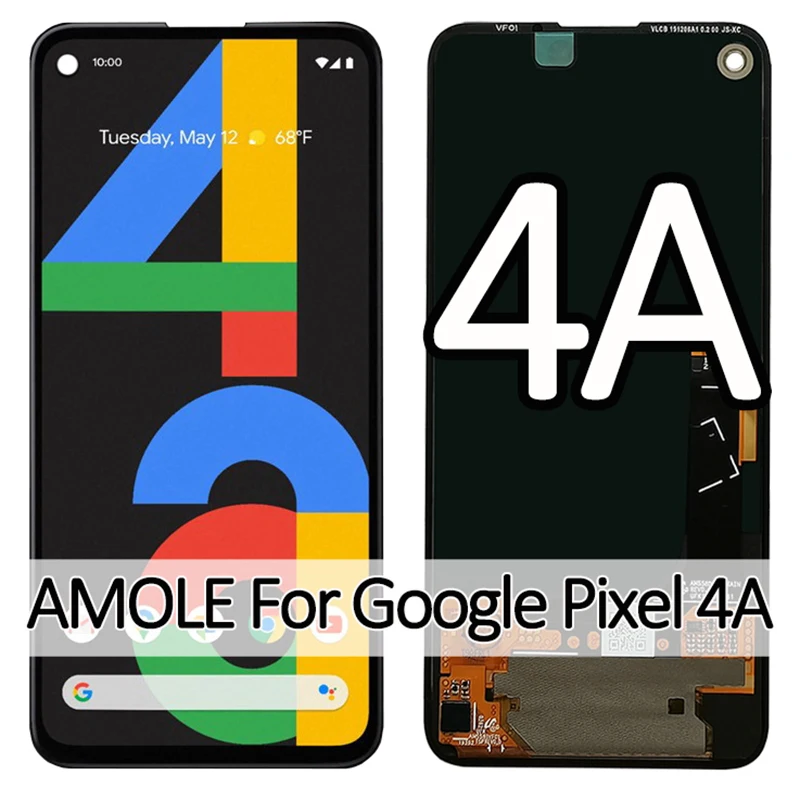 5.8" 100%Super AMOLED Original For Google Pixel 4A LCD Display Screen Touch Digitized Assembly Replacement For Google 4A 4G LCD