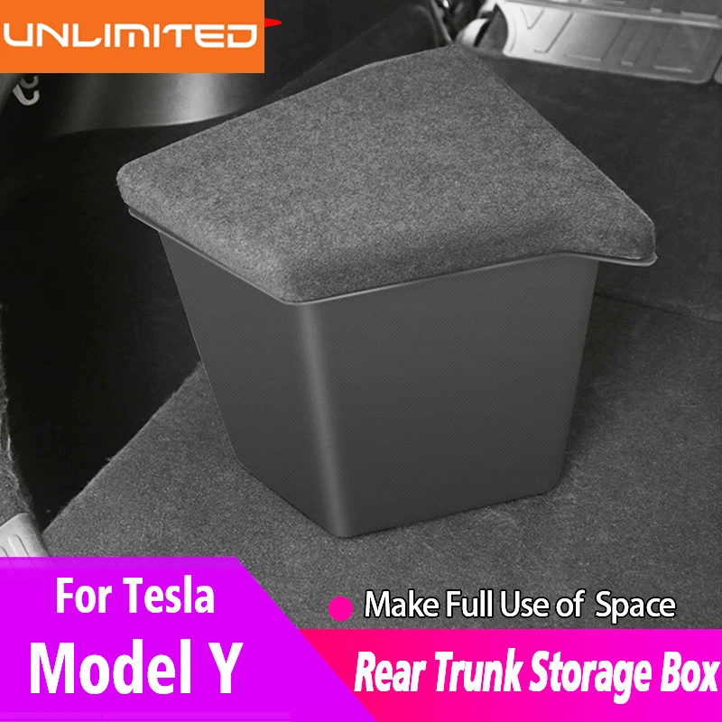 

Автомобильный органайзер для хранения Tesla Model Y, боковая и правая перегородки заднего багажника, аксессуары для украшения интерьера