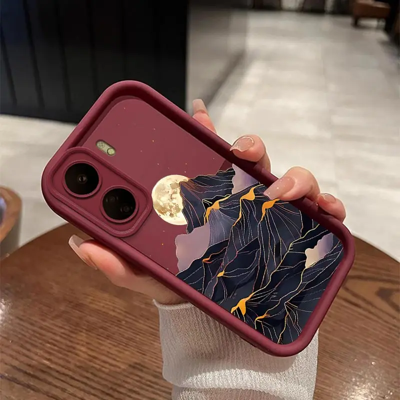 Защитная крышка для объектива камеры с изображением восхода солнца и заката