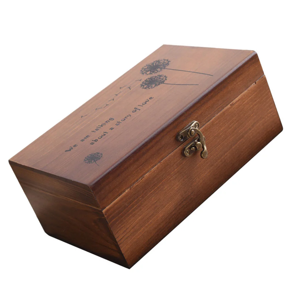 

Solid Wood Sewing Box Home Sundries Container Containers Natural Pine Tea