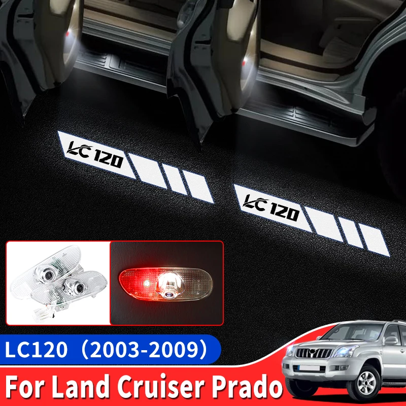 

For Toyota Land Cruiser Prado 120 LC120 2003-2009 Accessories Upgrade Threshold Courtesy Lamp, Car Door Light Interior Parts