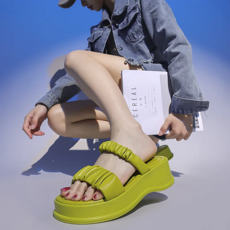 Women's Slippers Platform Heel: 2023 Summer New Sandals, Girls Wear Fashion Beach Shoes, Casual Women's Shoes Luxury Sandals