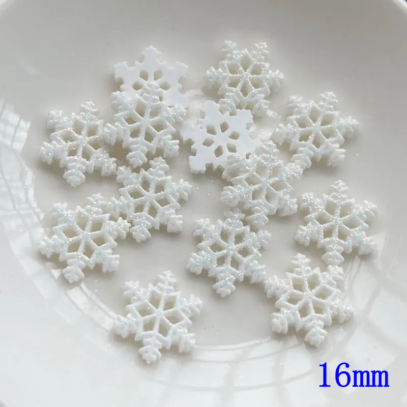 

Мини-снежинки из смолы Hua Nv