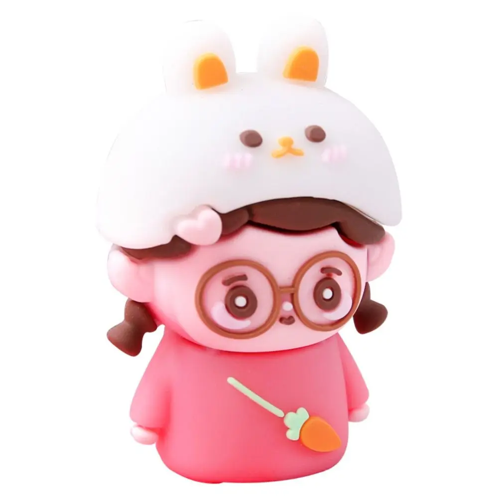 3D силиконовая точилка для карандашей с животными Kawaii мягкий ручной инструмент