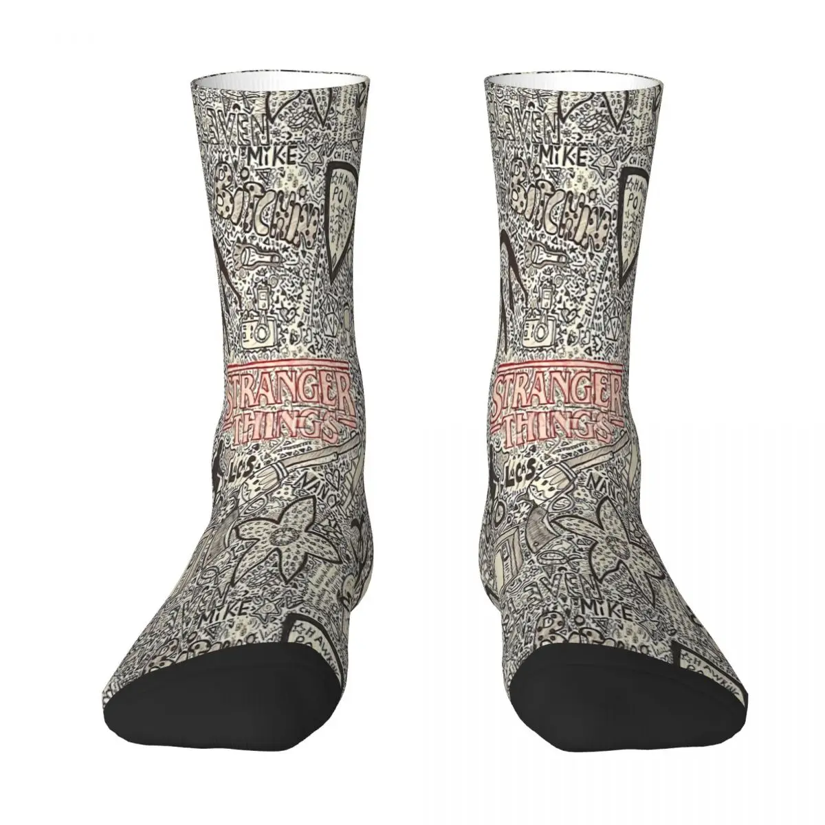 

Stranger Things Sock Socks Men Women Polyester Stockings Customizable Design