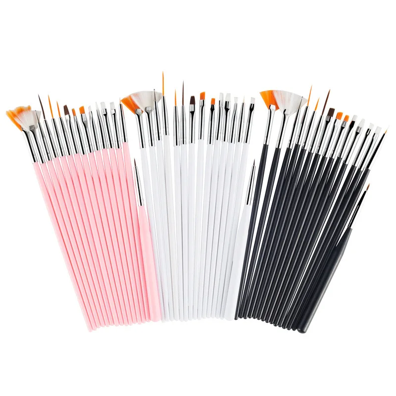 

15pcs Nail Art Brush Set Acrylic UV Gel Nail Polish Drawing Pen For Striping Liquid Powder Professional DIY Manicure Design Kit
