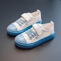 girls assorted childrens fashion casual shoes hook loop breathable mesh 2022 summer new flat boys thick bottom canvas shoes