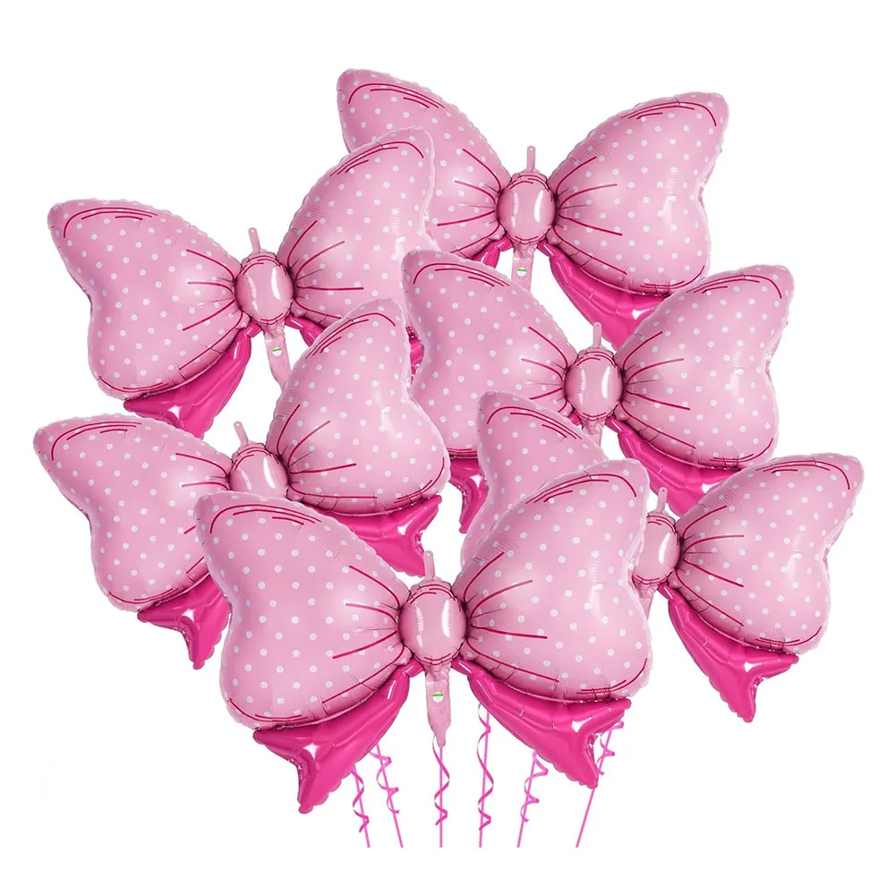 

6 шт. розовые воздушные шары-банты Popdropparty