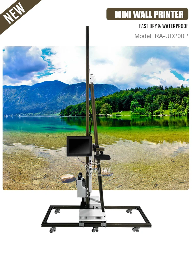 3-метровый УФ-настенный принтер автоматический 3D-принтер для настенного