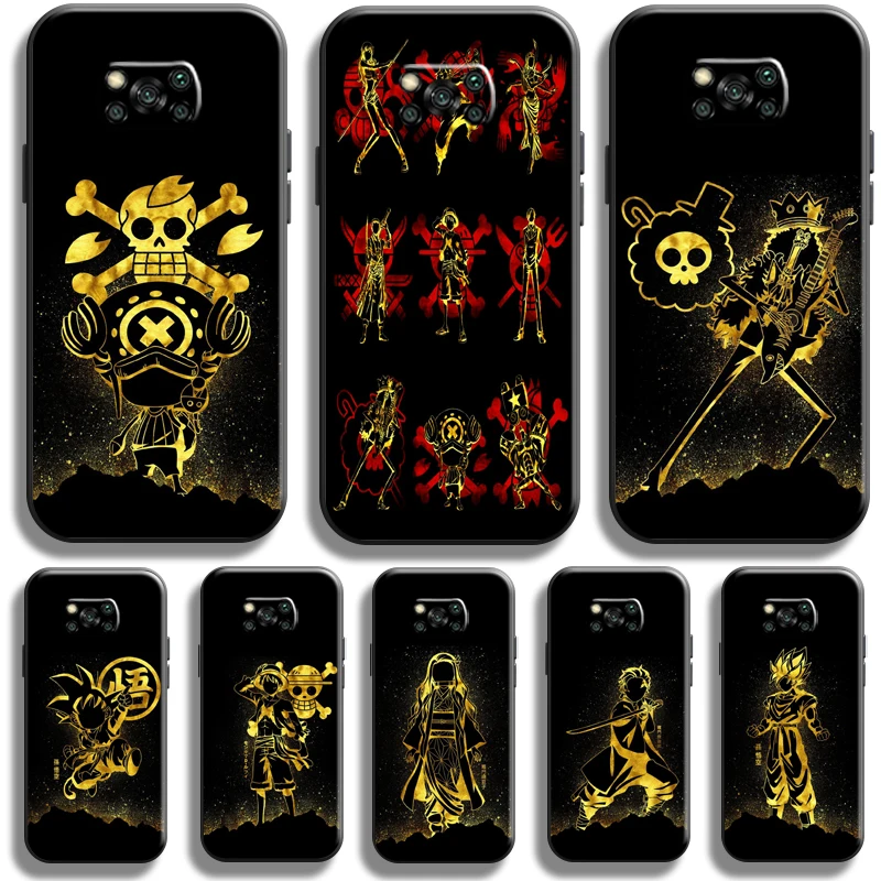 

One Piece Dragon Ball For Xiaomi Poco X3 GT POCO X3 Pro NFC Phone Case Carcasa Soft Coque Black Funda Silicone Cover