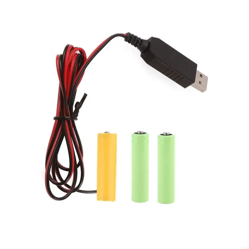 E1YB 4 5 В AA поддельная батарея USB-кабель питания Замена шнура 3 батарейки LR6