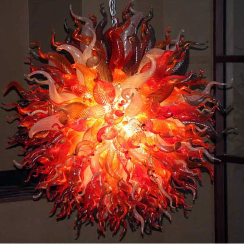 

Antique Chandeliers 100% Hand Blown Dale Chihuly Lamp Excellent Craft Murano Style Chandeliers Light Fixtures