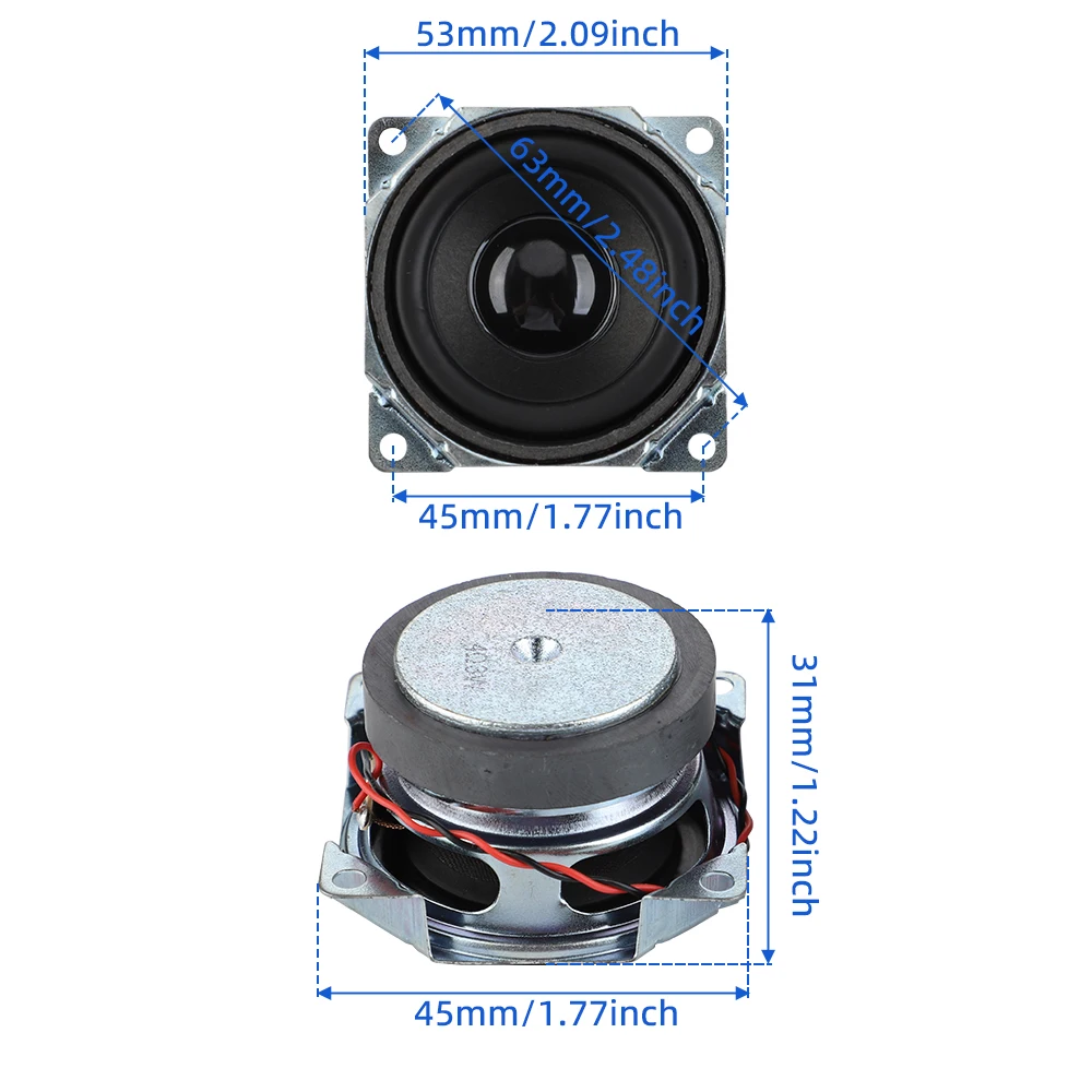 AIYIMA 2 дюймовый портативный динамик 4 Ом 3 Вт 52 мм полный диапазон звукового