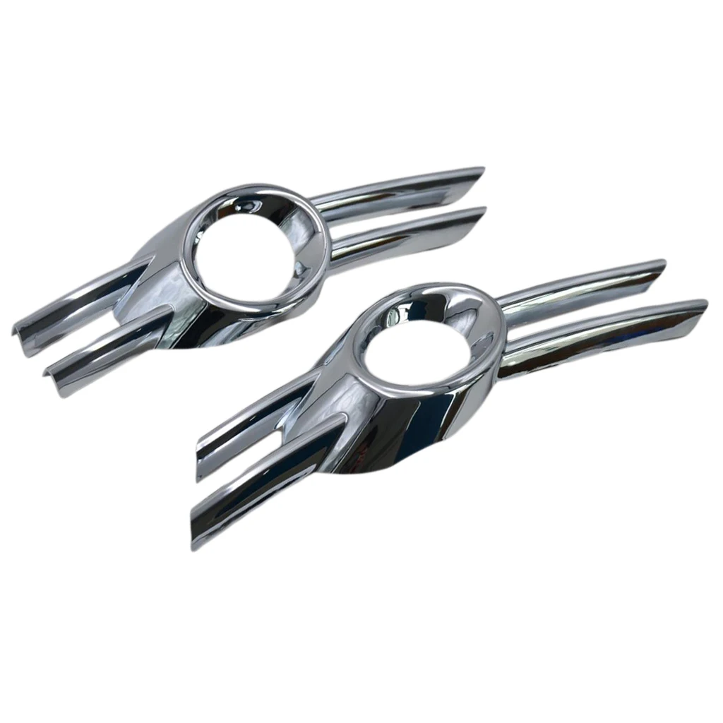 

Pair Chrome Fog Light Cover Bumper Grilles Grille Trim for VW Passat CC