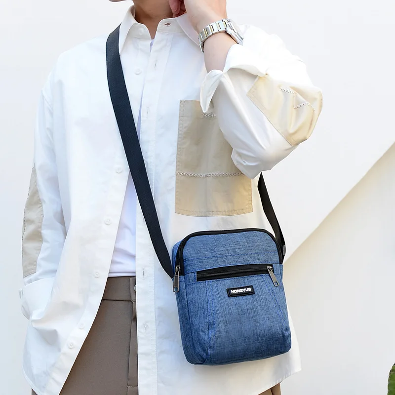 

Сумка через плечо для мальчиков, Новинка лета 2023, Мужская мини сумка-мессенджер, нейлоновая сумка на одно плечо, Повседневная Уличная ручная сумка