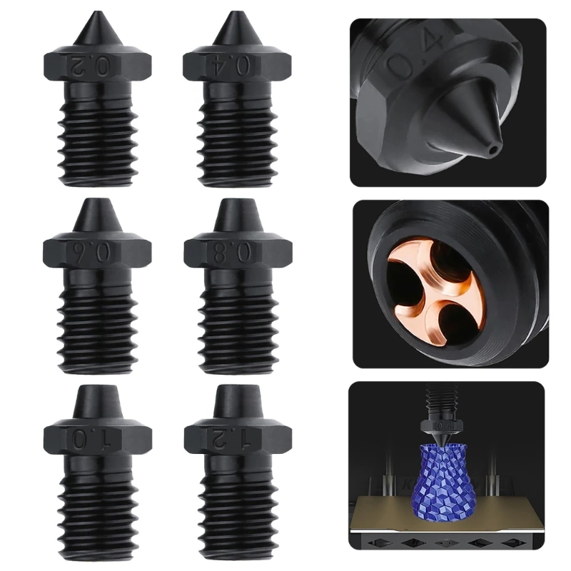 

Cloned CHT Tip Nozzles for E3DV6 Printer Nozzle 0.2 0.3 0.5 0.6 0.8 1.0 1.2mm DropShipping