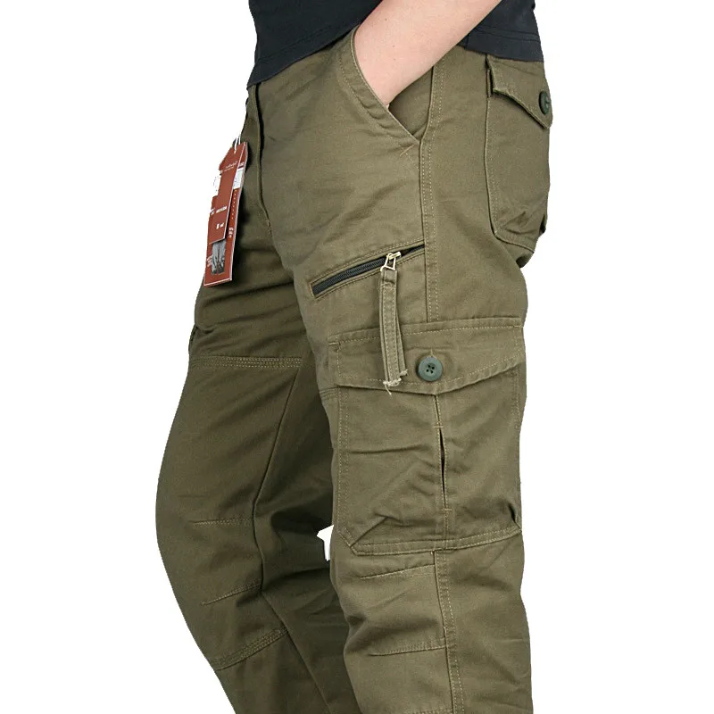 

Overalls Cargo Pants Men Spring Autumn Casual Multi Pockets Trousers Streetwear Army Straight Slacks Men Military Tactical Pants