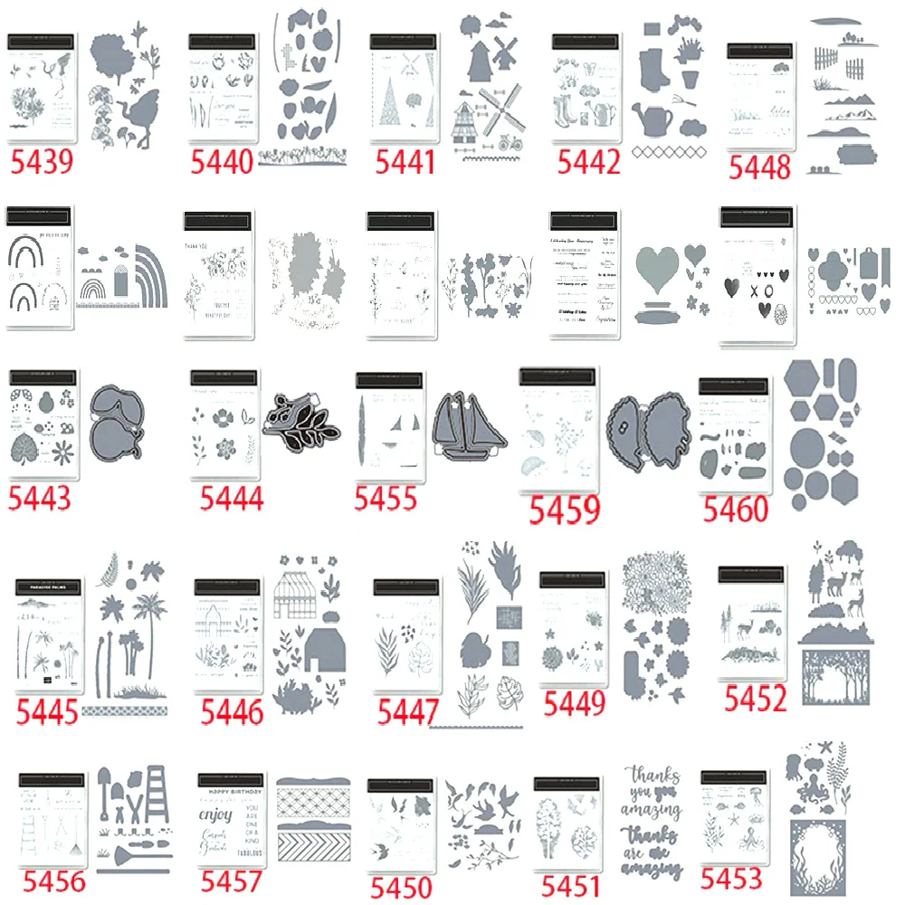 

29 Styles Metal Cutting Dies Or Clear Stamps Diy Scrapbooking Embossing Templates Stencils Card Making Crafts New Arrivals 2023