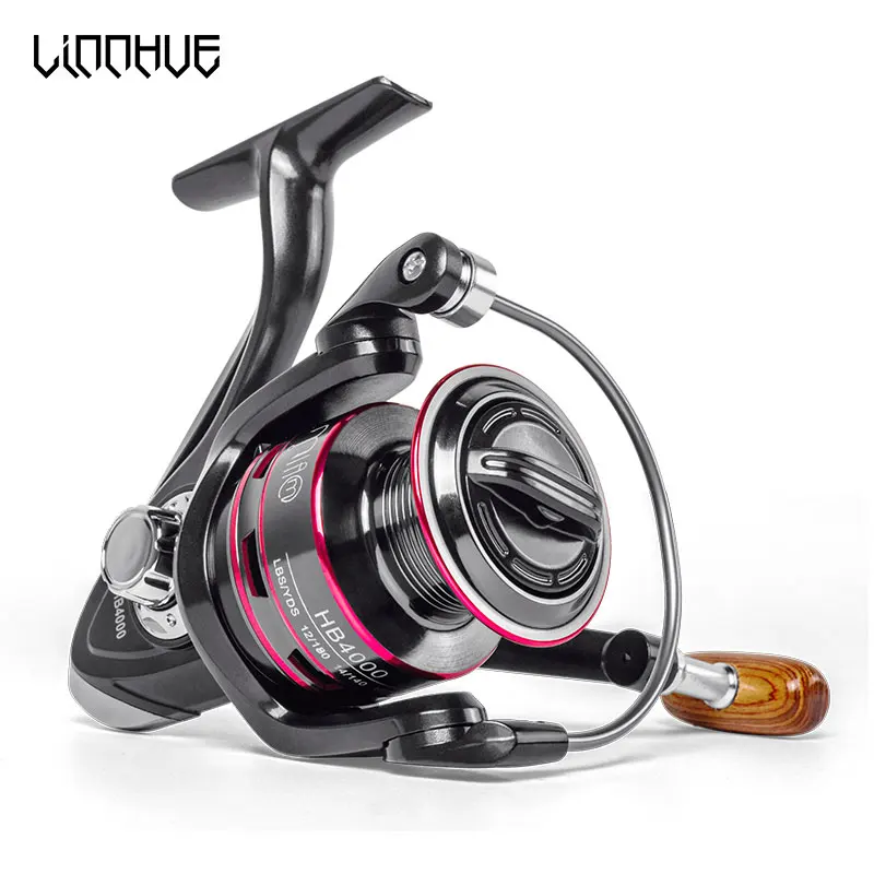 

LINNHUE New Fishing Reel 500-7000 Spinning Reel 10KG Max Drag With Metal Spare Spool Saltwater Reel Fishing Accessorie Carp Reel