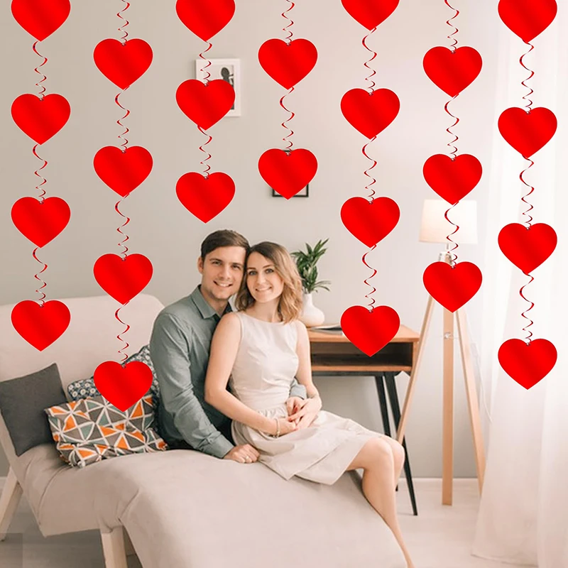 1 5 м свадебный баннер на день Святого Валентина подвеска в виде сердца гирлянда