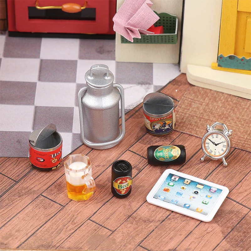 

8 шт./набор, миниатюрные украшения для кукольного домика, 1/12