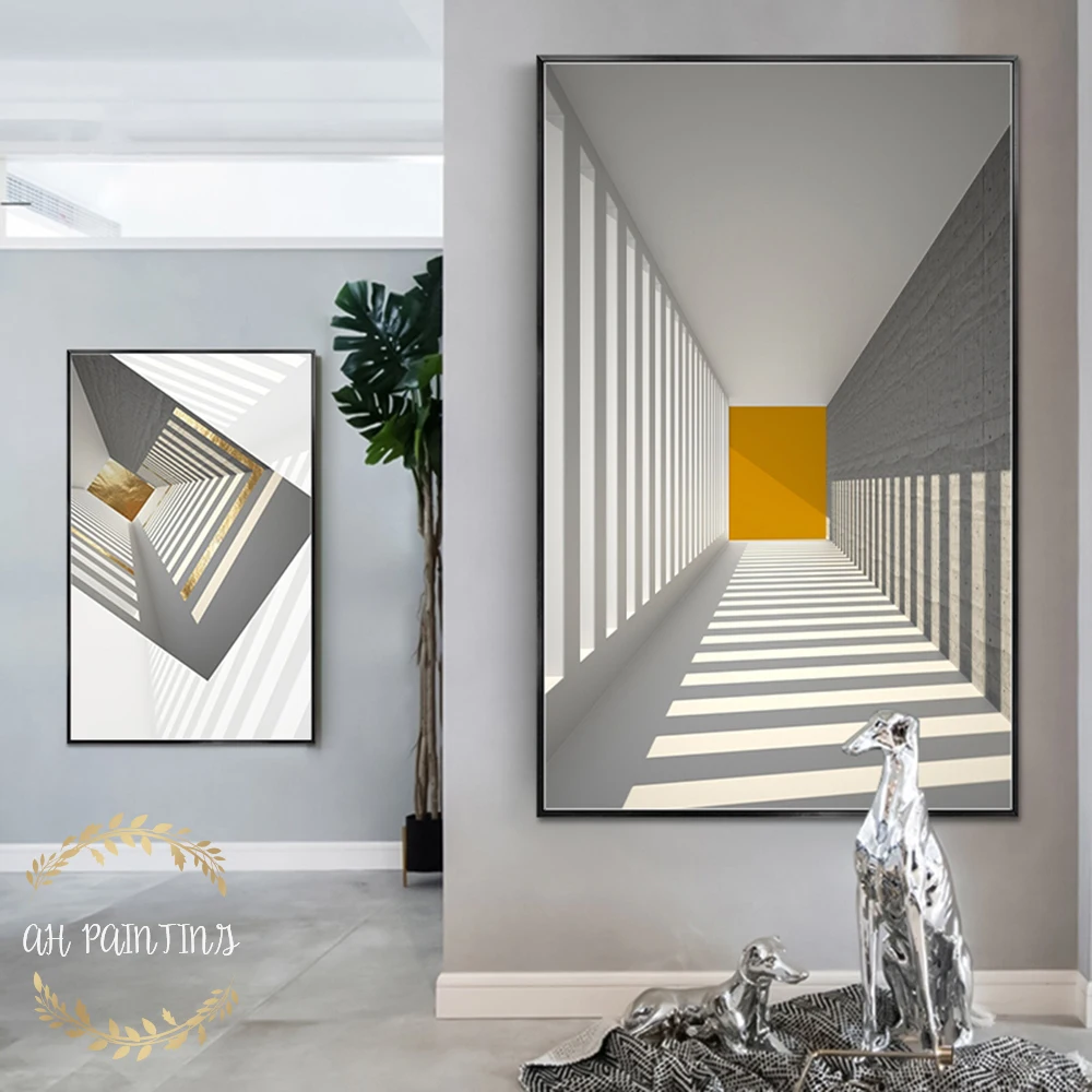 

Modern Building Canvas Painting Space Black White Art Abstract Style Picture Decoration Poster For Home Decor Wall Painting