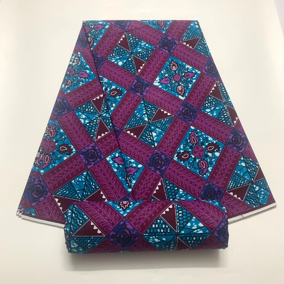 

New Arrival Veritable African Wax Guaranteed Real Ankara Wax Print Fabric Pagne Africa Dress 100% Cotton Nigeria Batik Fabrics