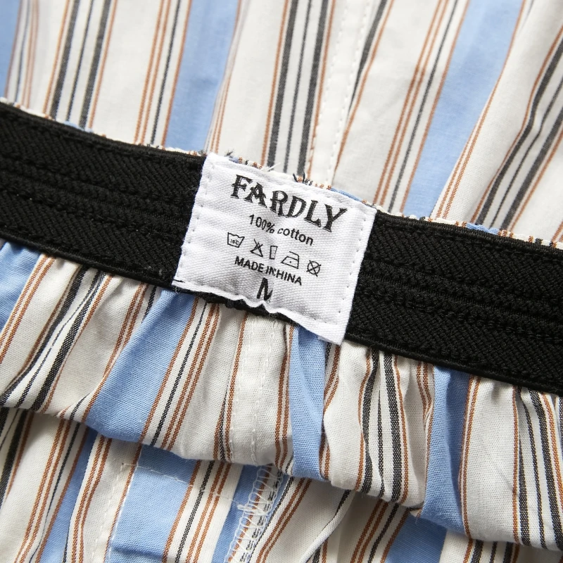 4pcs Boxer Shorts Men's Panties Homme Underpants Boxershorts Underwear Striped 100% Cotton Brand Male Arrow Pants boxers