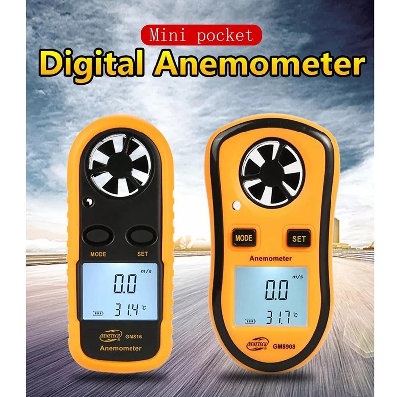 Цифровой анемометр BENETECH GM816 прибор для измерения скорости ветра уровня