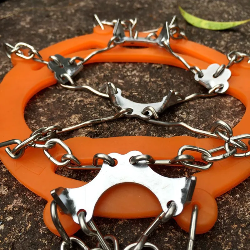 8 Teeth Climbing Crampons For Outdoor Winter Walk Ice Fishing Snow Shoes Antiskid Shoes Manganese Steel Shoe Covers Accessories