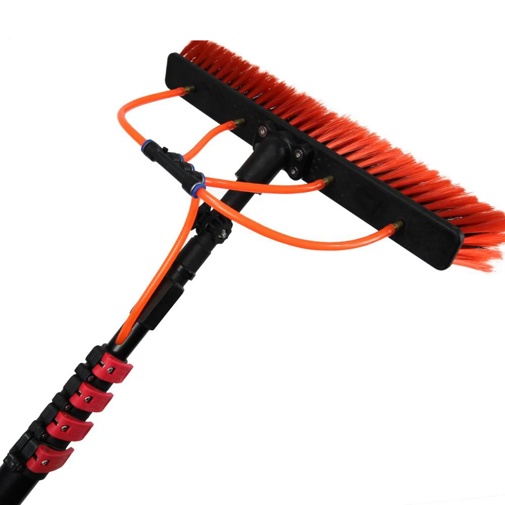 

20FT Water fed pole Cleaning Brush for Solar panel With long Telescopic Handle