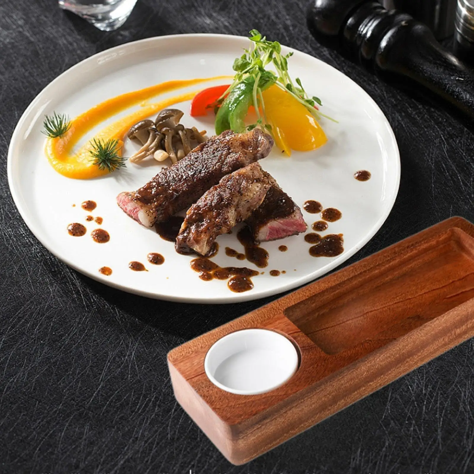 Деревянная сырная доска из акации