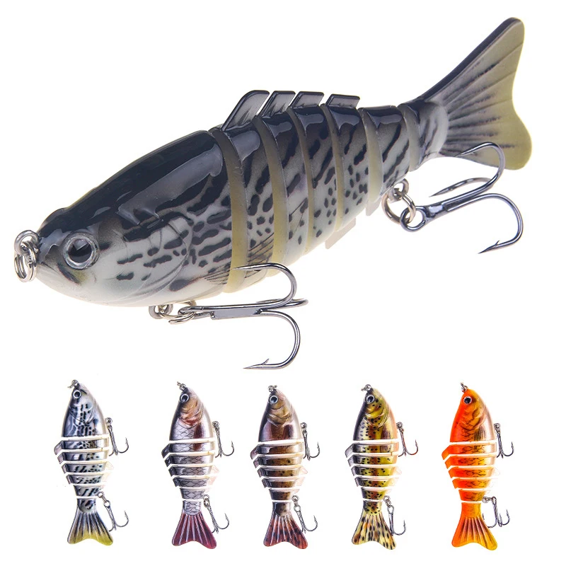 

1PCS Jointed Multi Sections Fishing Lure 10cm 16g Wobbler Crankbait Artificial Hard Bait Swimbait Trolling Carp Fishing Tackle